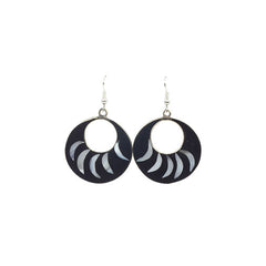 Crescent Oval Earrings-Earrings-Siesta Crafts