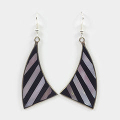 Striped Sail Earrings-Earrings-Siesta Crafts