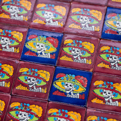 Small Ceramic Catrina Tile-Home Décor-Siesta Crafts