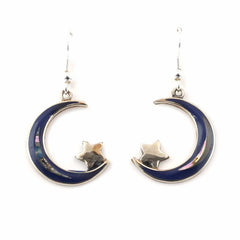 Noche Lunar Poquito Earrings-Earrings-Siesta Crafts