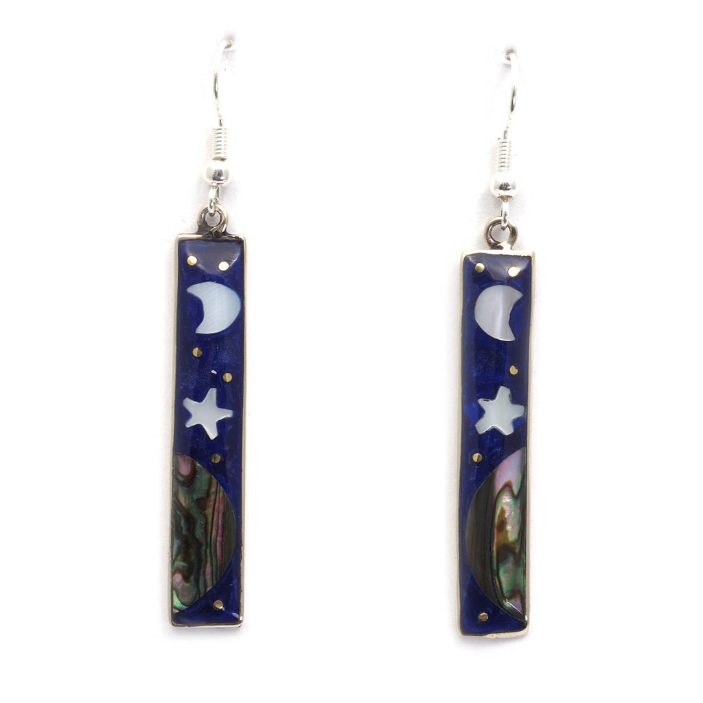 Stellar Rectangle Earrings-Earrings-Siesta Crafts