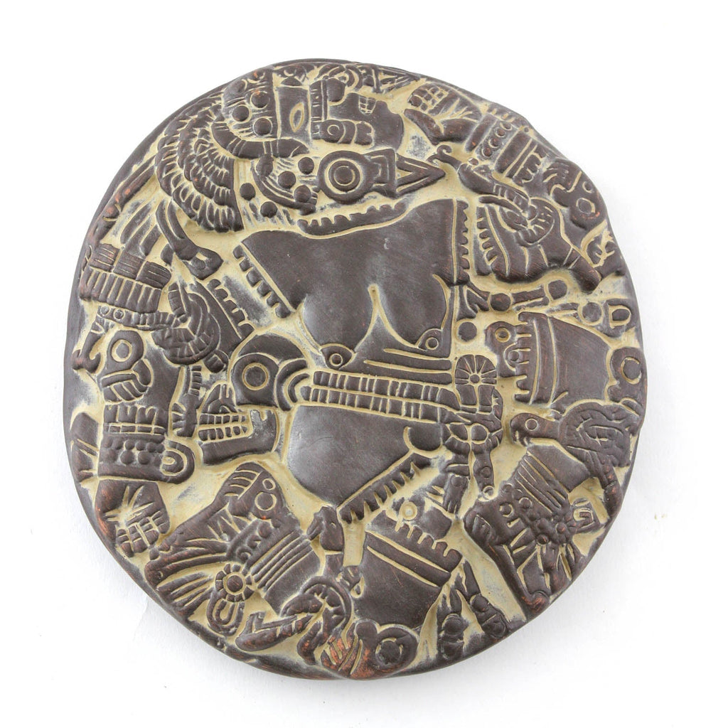 Small Aztec Moon Goddess Plaque-Central & South American-Siesta Crafts
