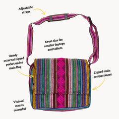 Vistoso Satchel-Bags & Purses-Siesta Crafts