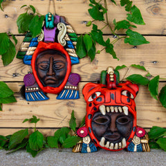 Colourful Eagle Headdress Mask-Central & South American-Siesta Crafts