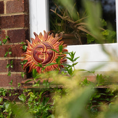 Sun and Moon Ceramic Plaque-Home Décor-Siesta Crafts