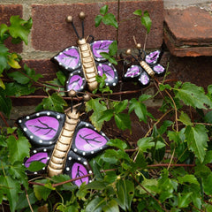 Mexican Ceramic Butterflies - Set of Three-Home Décor-Siesta Crafts