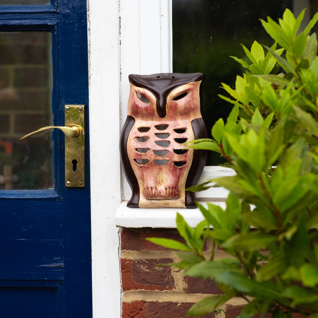 Mexican Ceramic Owl Plaques - Set of Three-Home Décor-Siesta Crafts