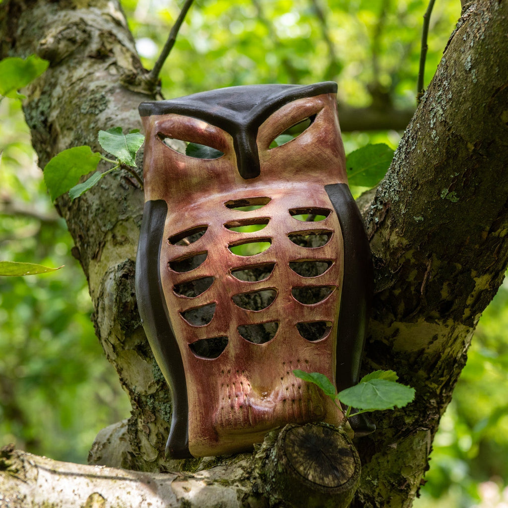 Mexican Ceramic Owl Plaques - Set of Three-Home Décor-Siesta Crafts