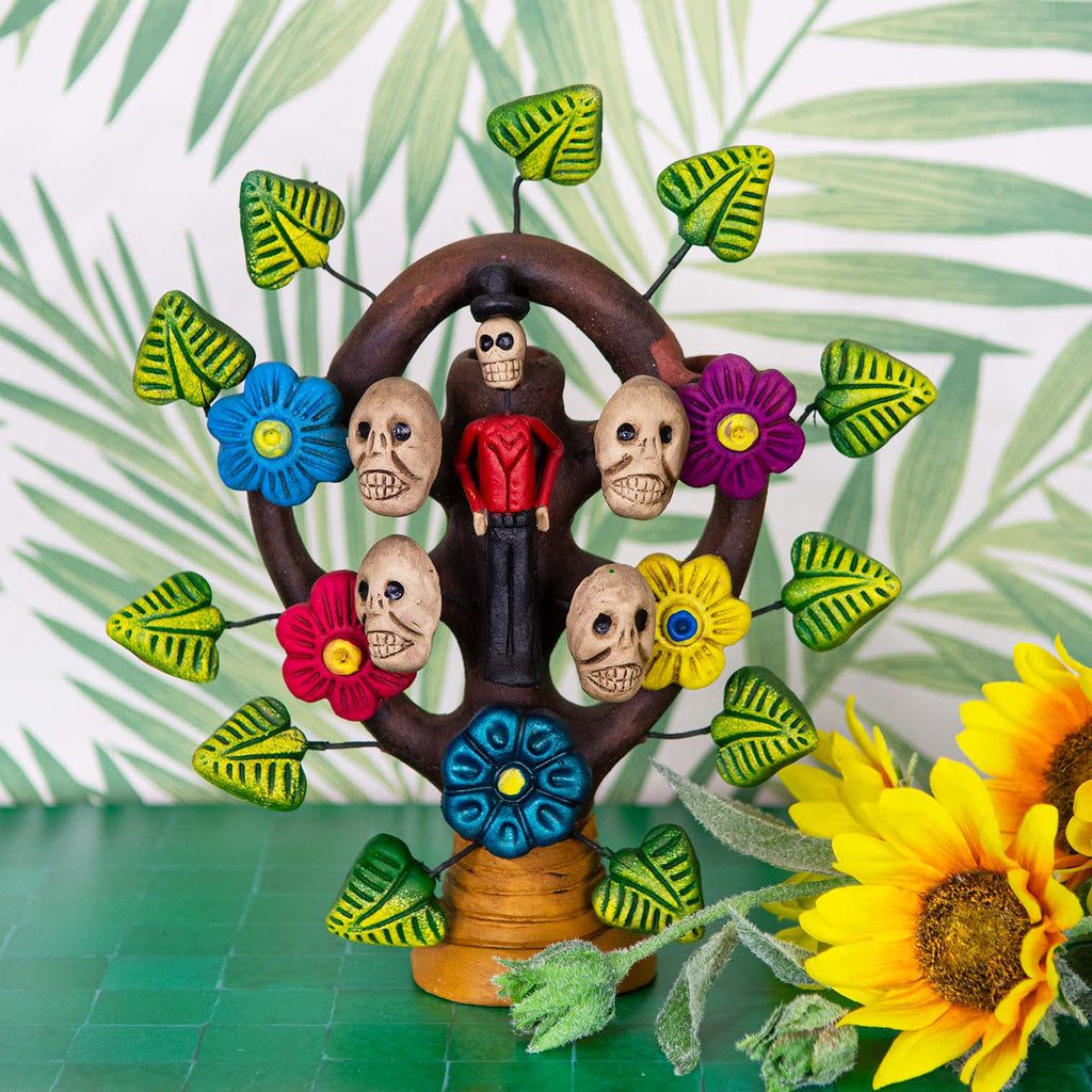 Skeleton Tree Arbol de Catrinas-Ornaments & Figurines-Siesta Crafts