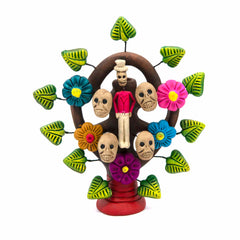 Skeleton Tree Arbol de Catrinas-Ornaments & Figurines-Siesta Crafts