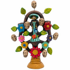 Skeleton Tree Arbol de Catrinas - Large-Ornaments & Figurines-Siesta Crafts