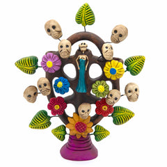 Skeleton Tree Arbol de Catrinas - Large-Ornaments & Figurines-Siesta Crafts