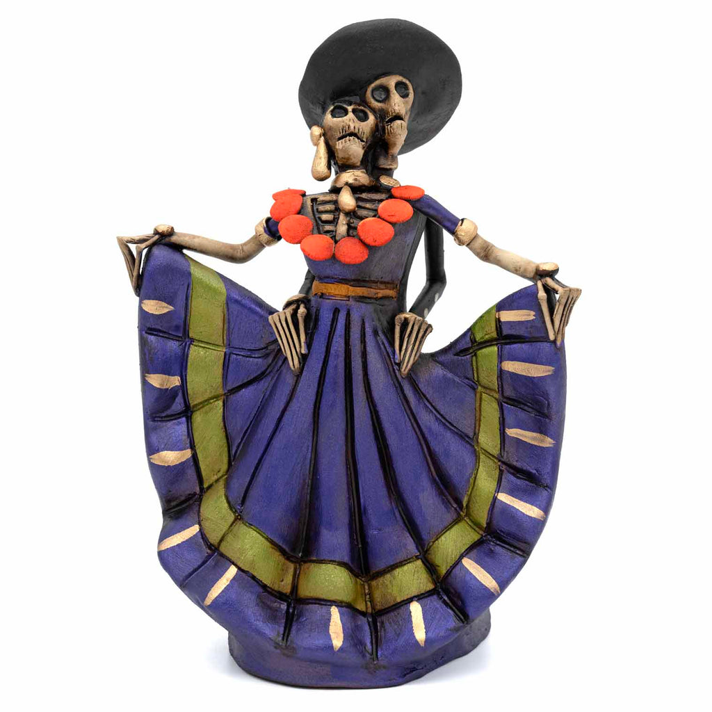 Mexican Skeleton Dancing Couple-Ornaments & Figurines-Siesta Crafts