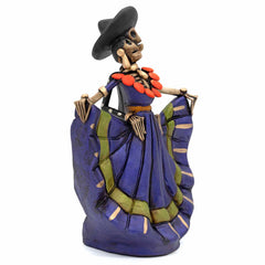 Mexican Skeleton Dancing Couple-Ornaments & Figurines-Siesta Crafts