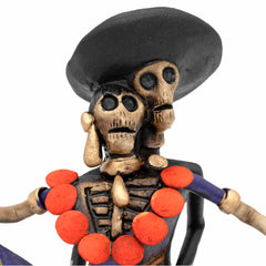 Mexican Skeleton Dancing Couple-Ornaments & Figurines-Siesta Crafts