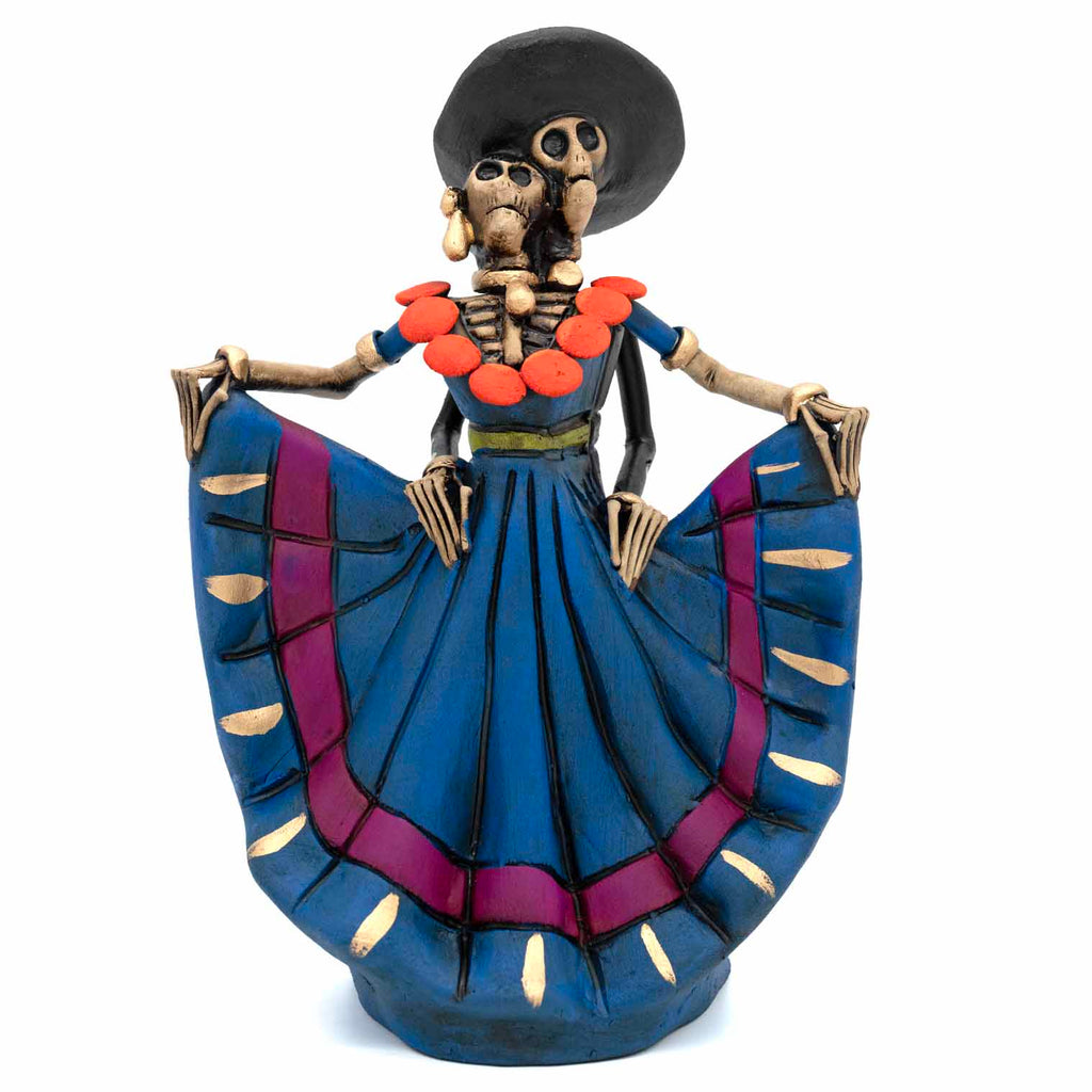 Mexican Skeleton Dancing Couple-Ornaments & Figurines-Siesta Crafts