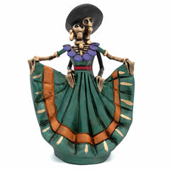 Mexican Skeleton Dancing Couple-Ornaments & Figurines-Siesta Crafts