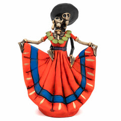 Mexican Skeleton Dancing Couple-Ornaments & Figurines-Siesta Crafts
