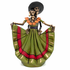 Mexican Skeleton Dancing Couple-Ornaments & Figurines-Siesta Crafts