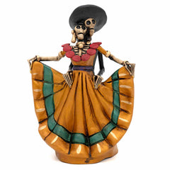 Mexican Skeleton Dancing Couple-Ornaments & Figurines-Siesta Crafts