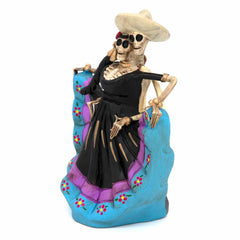 Mexican Skeleton Dancing Couple-Ornaments & Figurines-Siesta Crafts