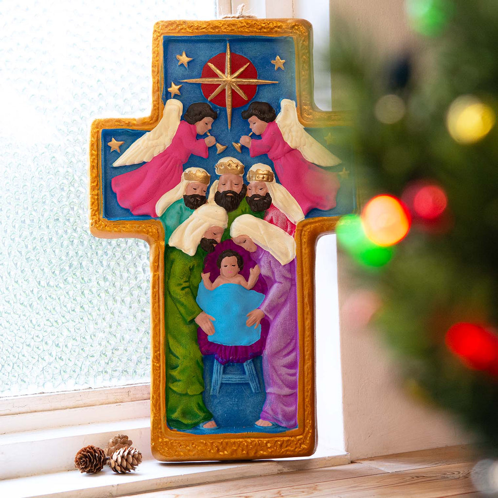 Nativity Cross - Large-Christianity-Siesta Crafts