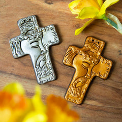 Jesus Face Cross Small-Christianity-Siesta Crafts