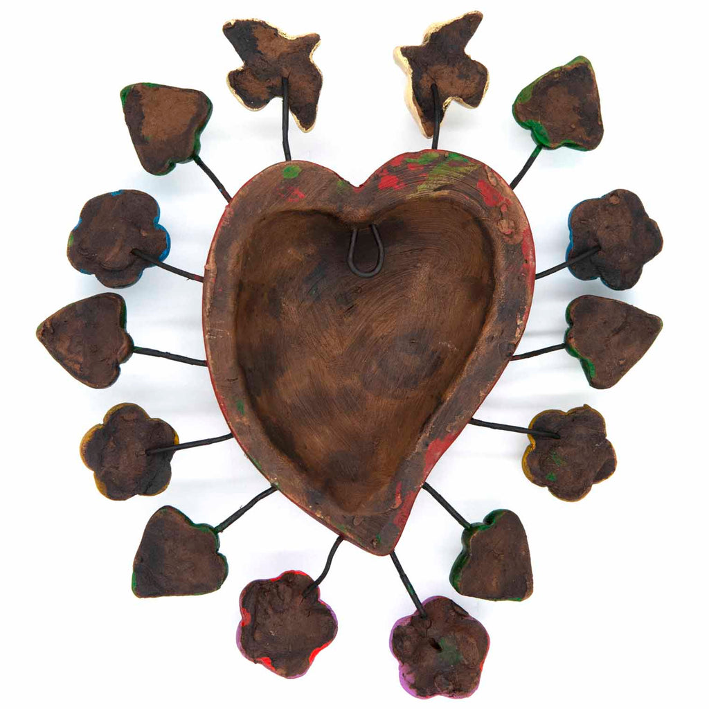 Heart with Flowers and Doves-Home Décor-Siesta Crafts