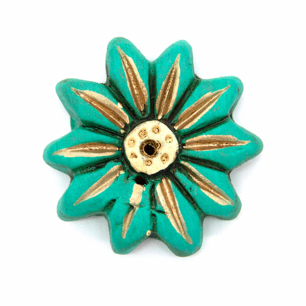 Flower Ceramic Incense Holder-Incense Holders-Siesta Crafts