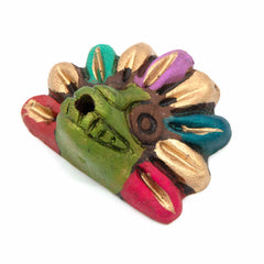 Aztec Creator God Incense Holder Colourful-Incense Holders-Siesta Crafts