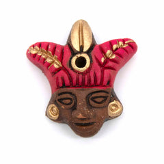Aztec Warrior Incense Holder Colourful-Incense Holders-Siesta Crafts
