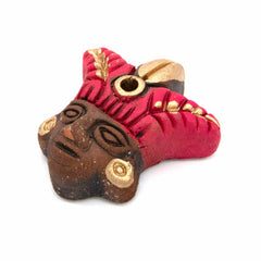 Aztec Warrior Incense Holder Colourful-Incense Holders-Siesta Crafts