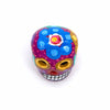 Mexican Painted Skull Mini with Two Holes-Ornaments & Figurines-Siesta Crafts