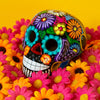 Mexican Painted Skull Medium-Ornaments & Figurines-Siesta Crafts