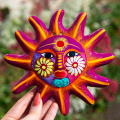 Mexican Painted Sun Small-Home Décor-Siesta Crafts