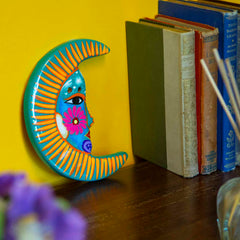 Mexican Painted Moon Small-Home Décor-Siesta Crafts