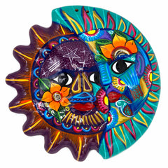 Mexican Painted Moon and Sun Large-Home Décor-Siesta Crafts