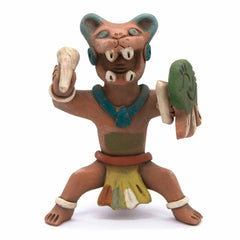Aztec Jaguar Warrior Statue-Central & South American-Siesta Crafts