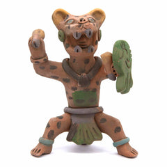 Aztec Jaguar Warrior Statue-Central & South American-Siesta Crafts