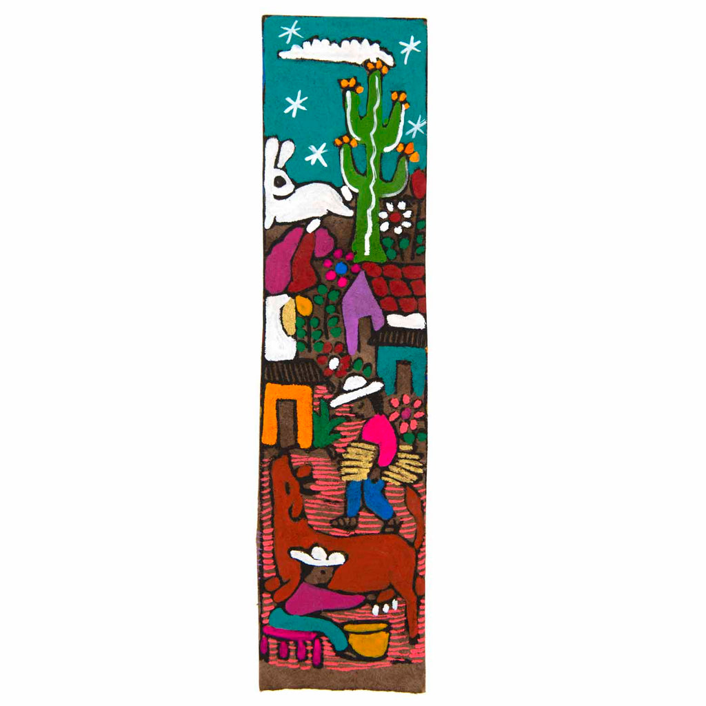 Amate Bark Painted Bookmark-Office & Stationery-Siesta Crafts