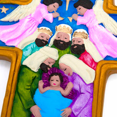 Nativity Cross - Medium-Christianity-Siesta Crafts