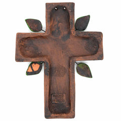 Mexican Dove Cross Ceramic-Christianity-Siesta Crafts