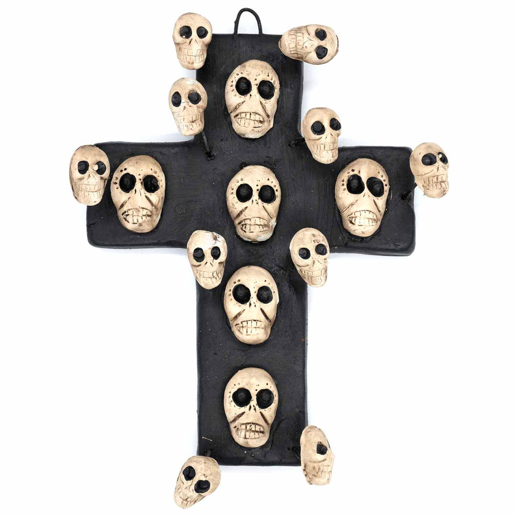 Day of The Dead Skull Crosses - 25cm-Christianity-Siesta Crafts