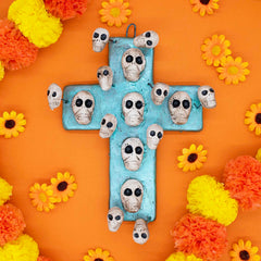 Day of The Dead Skull Crosses - 25cm