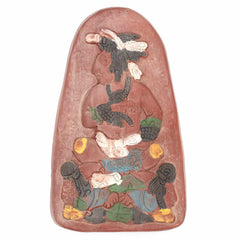 Mayan Ceramic Plaque - 20cm-Central & South American-Siesta Crafts