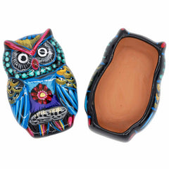 Mexican Painted Owl Trinket Box-Storage & Organisation-Siesta Crafts