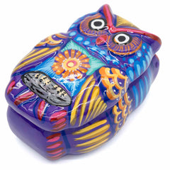 Mexican Painted Owl Trinket Box-Storage & Organisation-Siesta Crafts