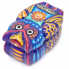 Mexican Painted Owl Trinket Box-Storage & Organisation-Siesta Crafts
