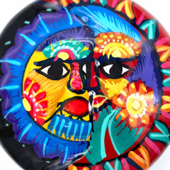 Mexican Painted Sun and Moon Trinket Box-Storage & Organisation-Siesta Crafts