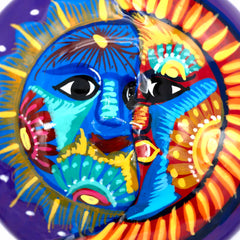 Mexican Painted Sun and Moon Trinket Box-Storage & Organisation-Siesta Crafts